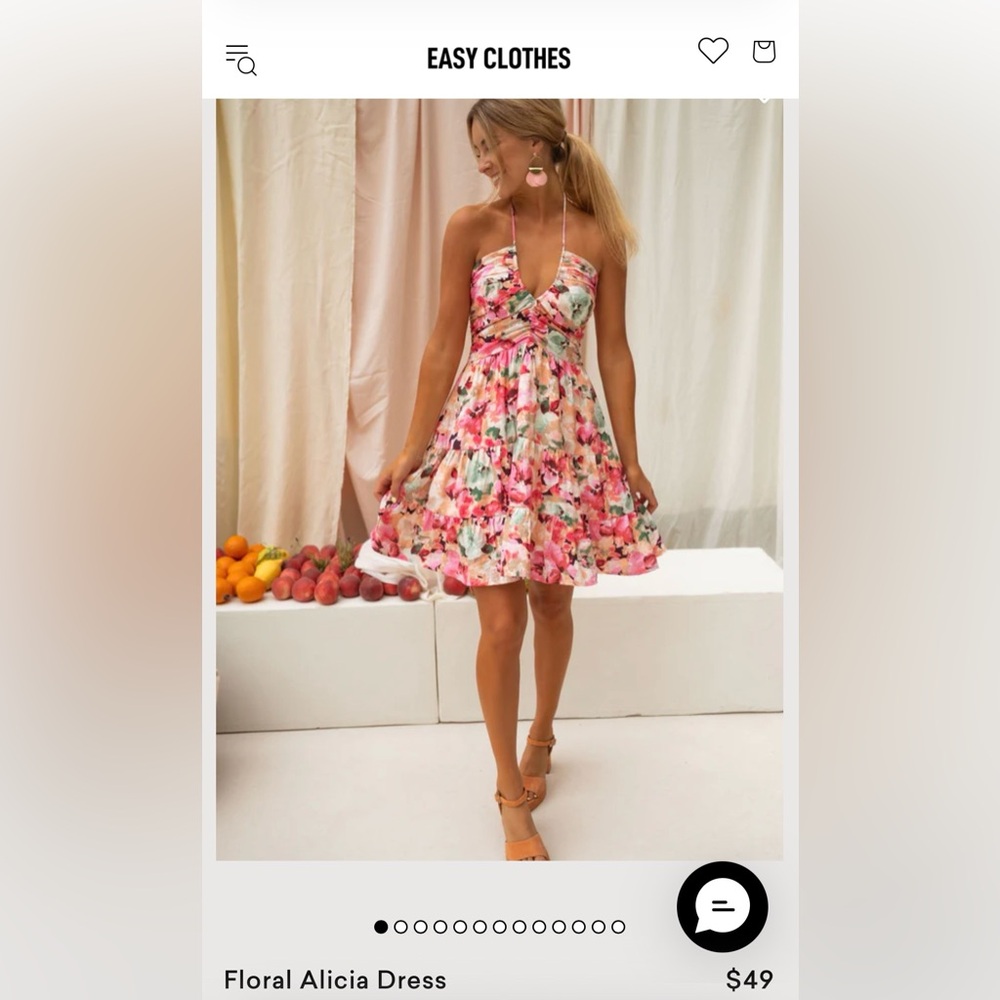 Easy clothes floral dress size M/L - NWT